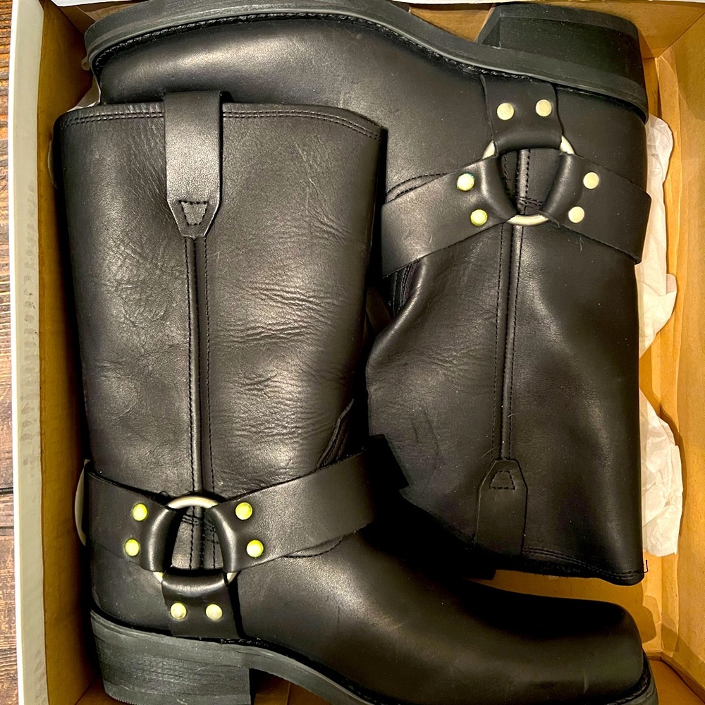 Dingo Harness leather biker boots - NEW